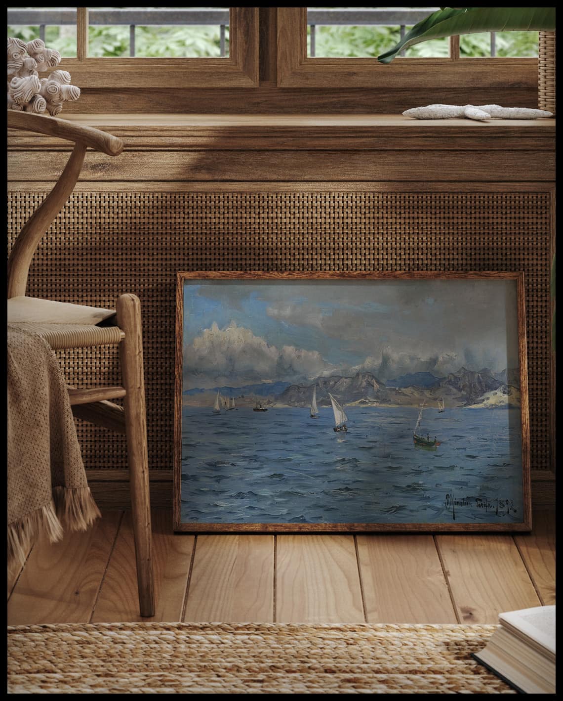 Tarifa, sailing boats on Gibraltar