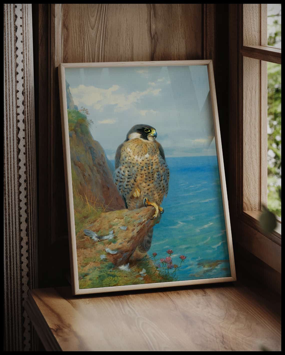 Peregrine falcon poster