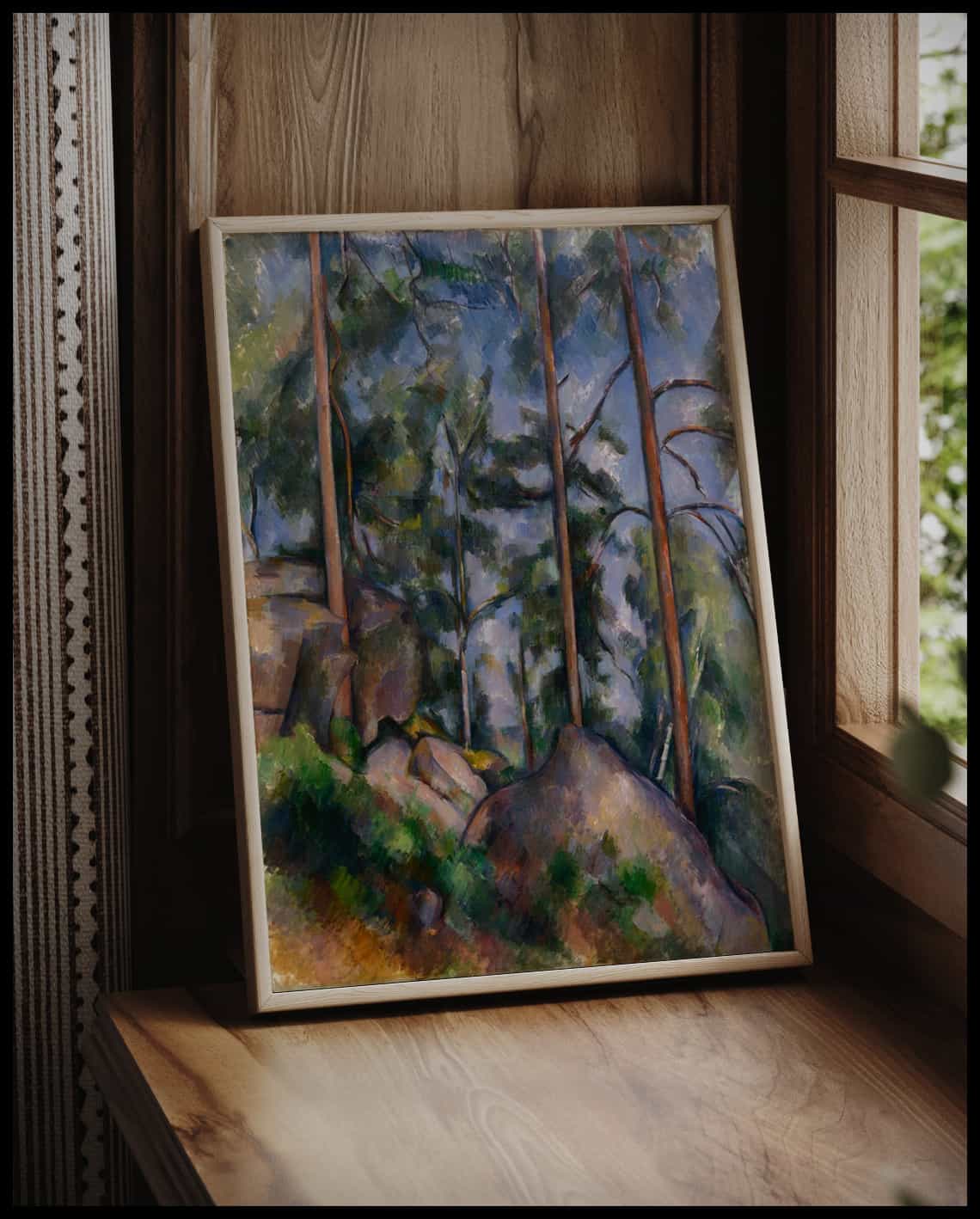Pines and rocks