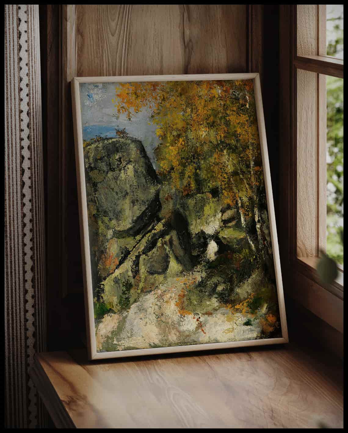 Rocher dans la forêt