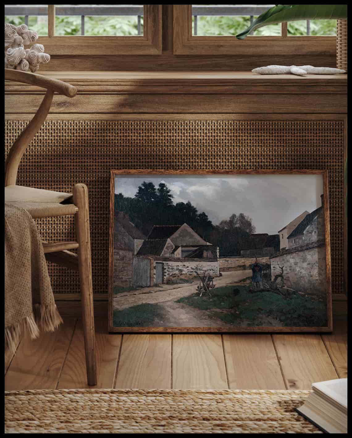 Rue du village à Marlotte