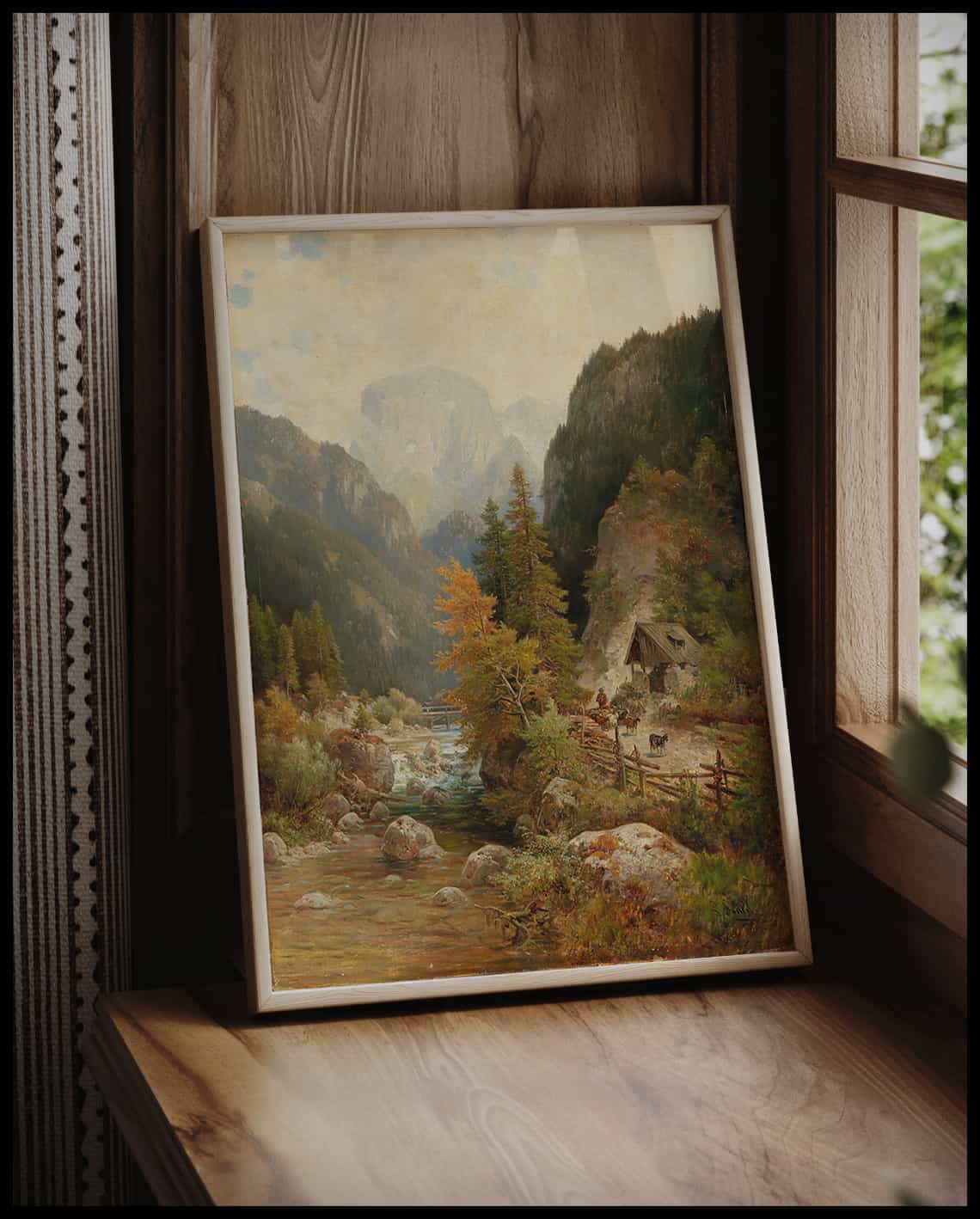 Shepherd and flock