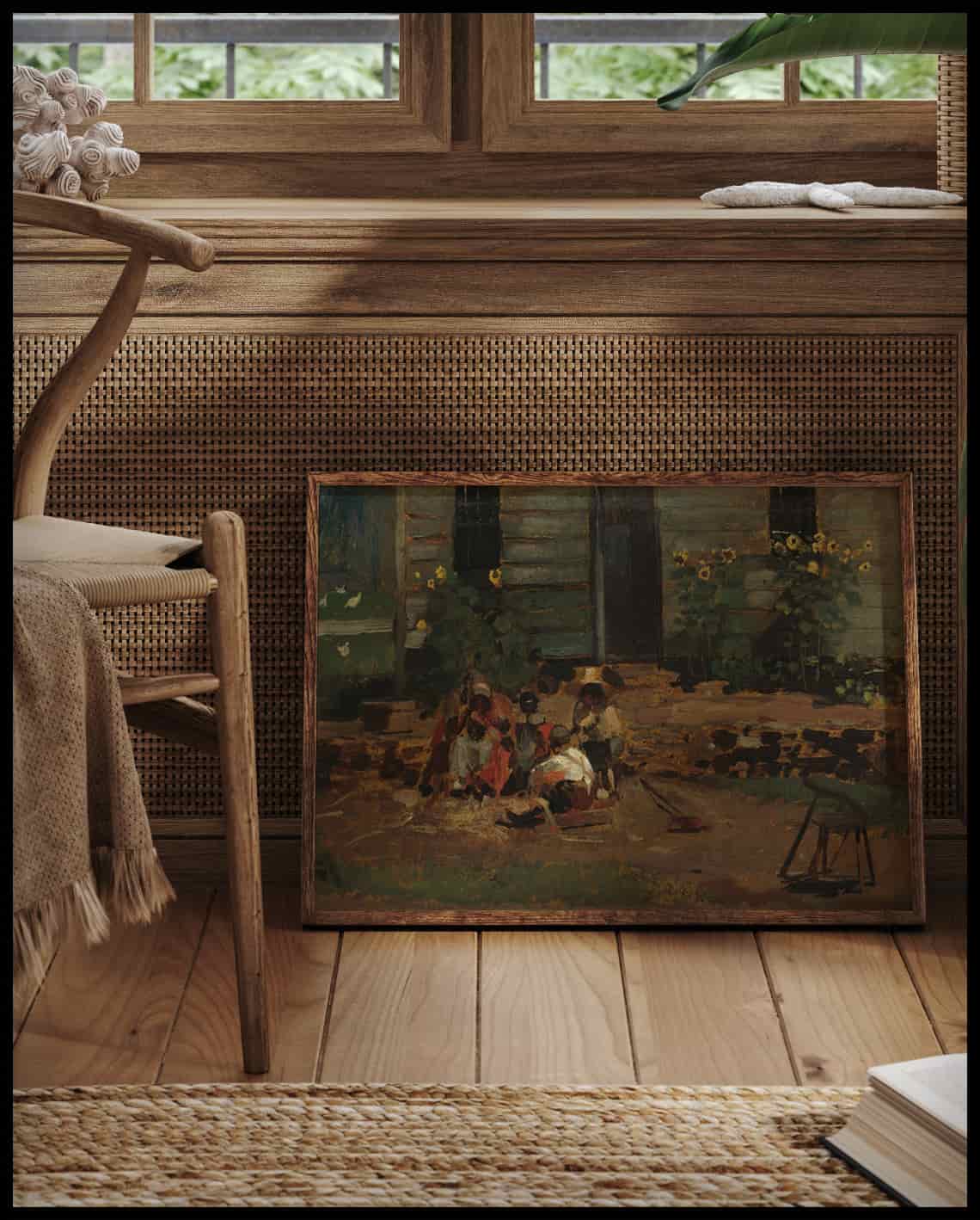 Esquisse d'une cour de cottage