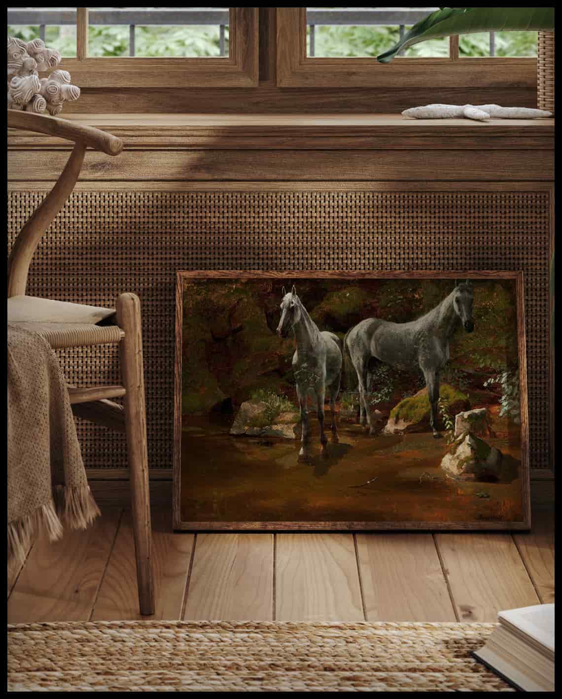 Étude de chevaux sauvages
