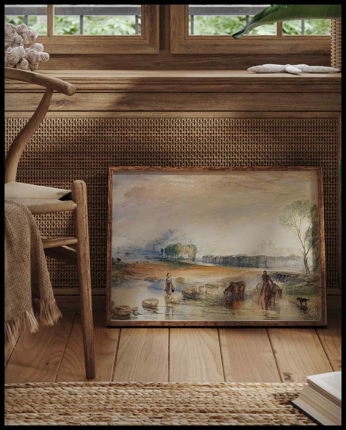 Coucher de soleil et lever de lune