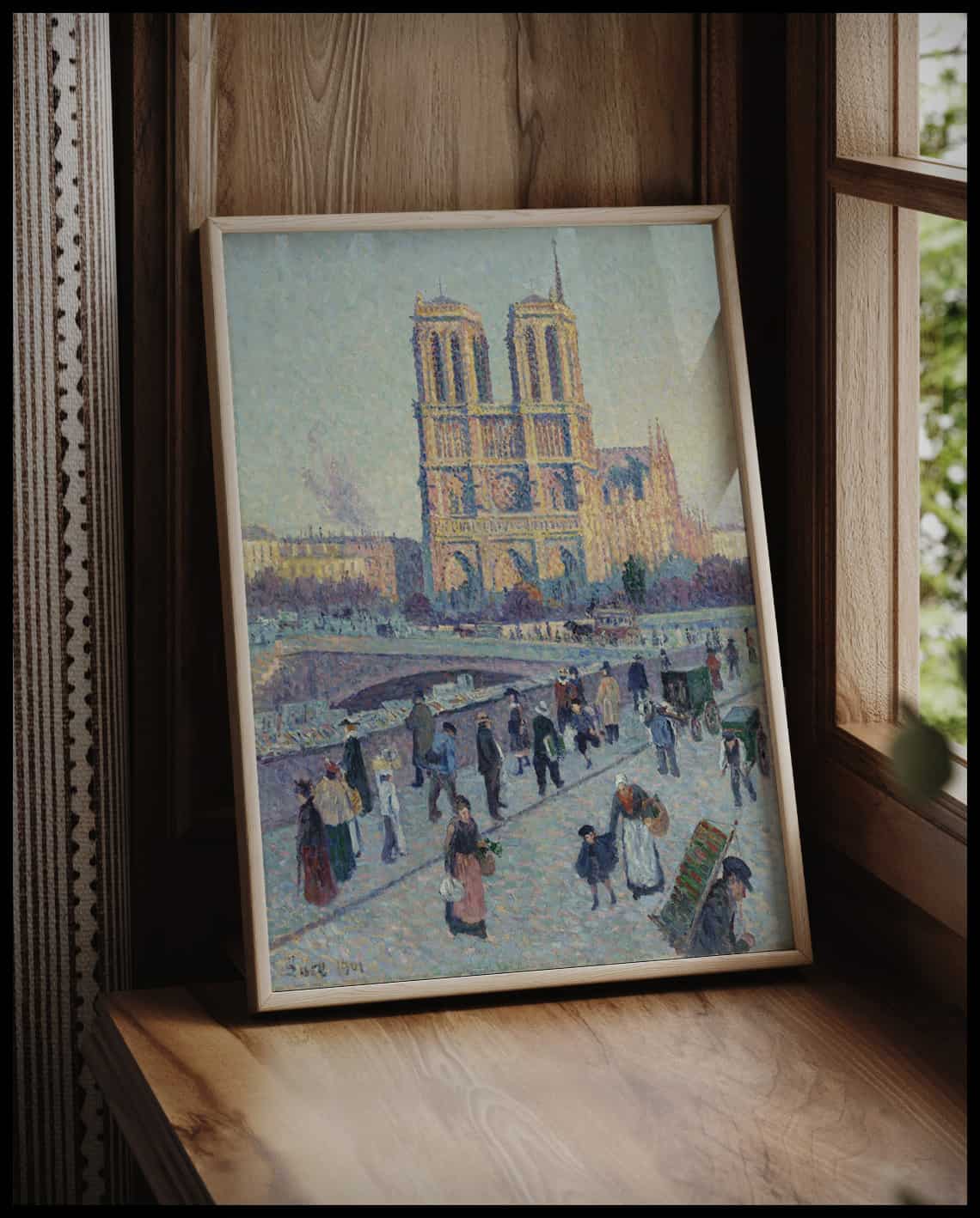 Le Quai Saint Michel et Notre Dame