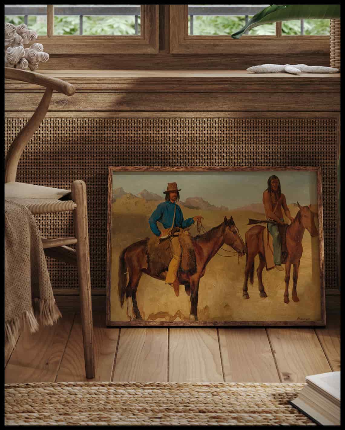 Trappeur et Indien