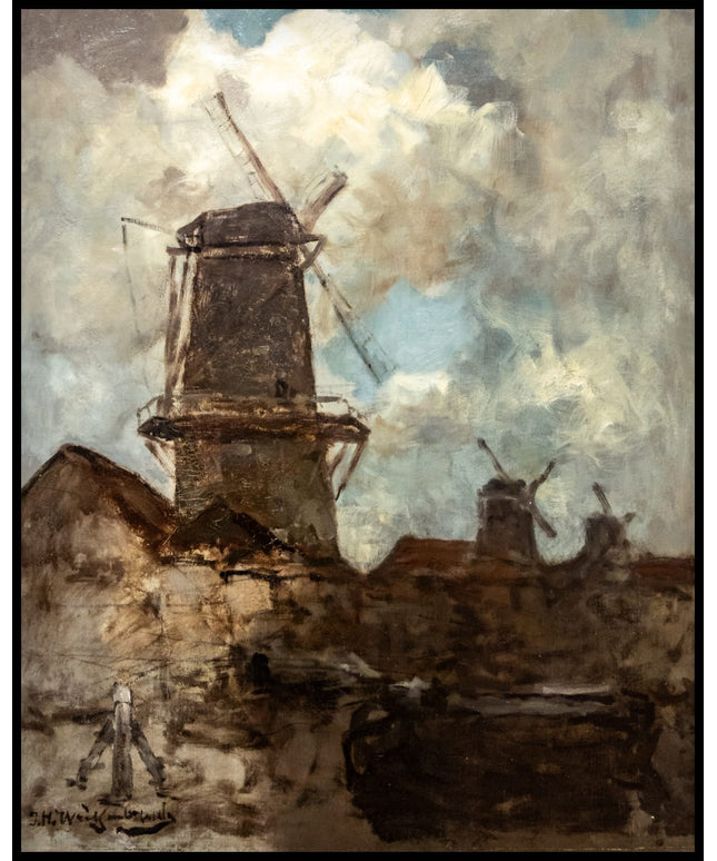 Blick auf drei Mühlen