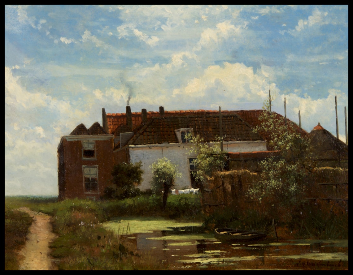 Boerderij aan vaart ou De waslijn