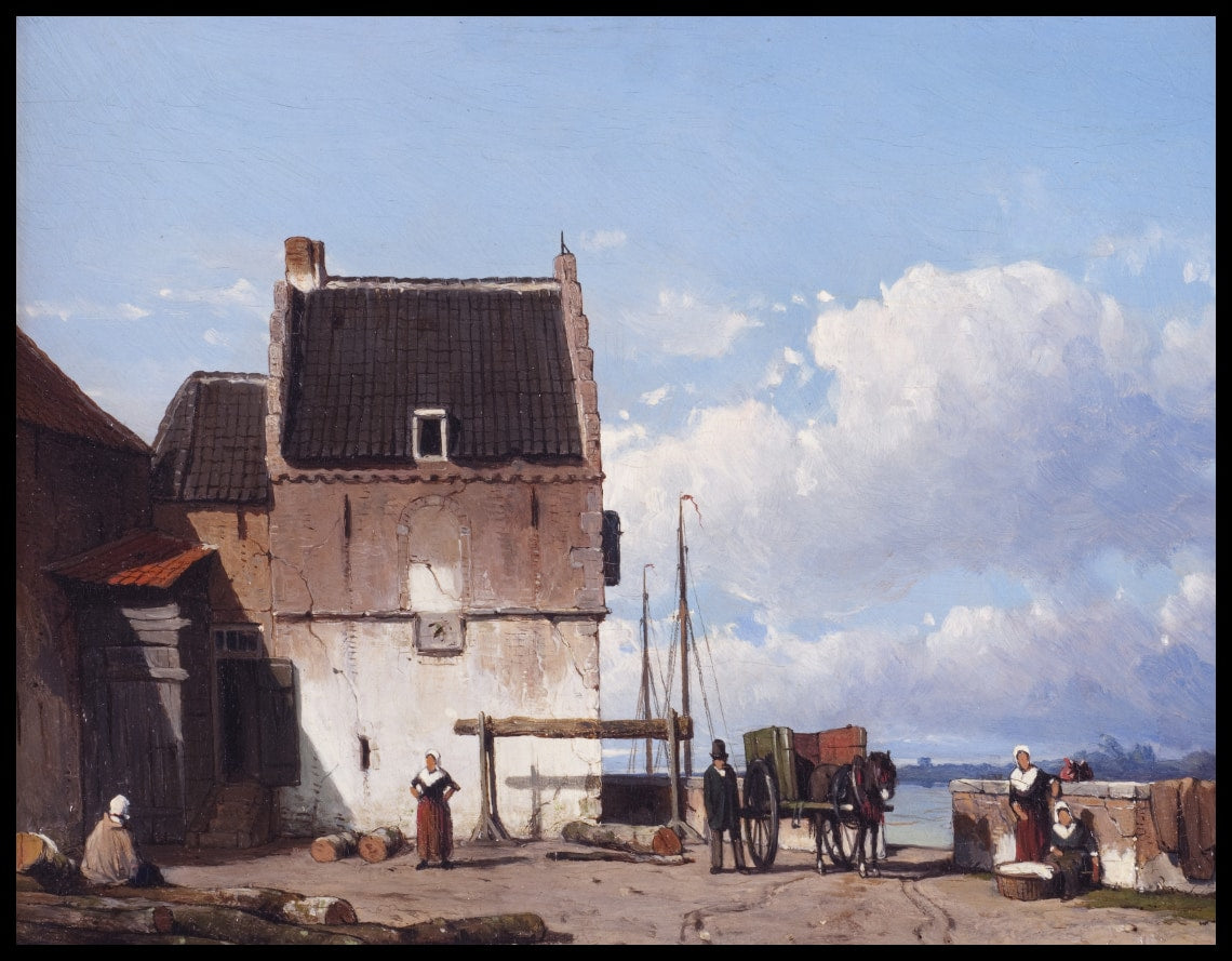 De oude haven met de Bottelpoort à Nimègue