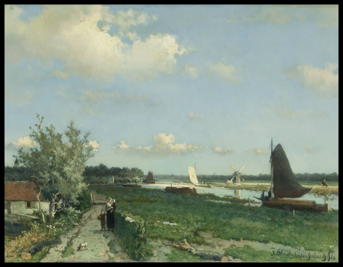 Le canal de navigation Trekvliet près de Rijswijk