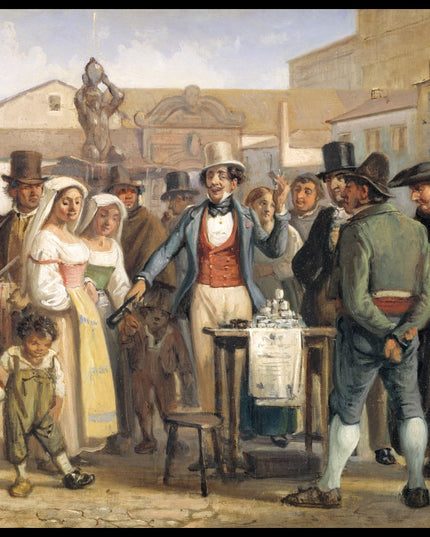 A Charlatan Selling Blacking in the Piazza Barberini in Rome