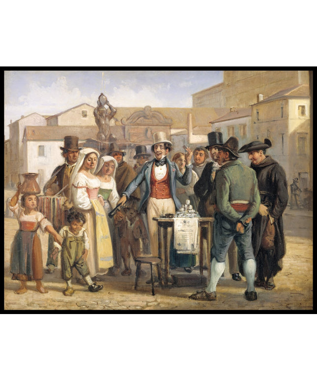 A Charlatan Selling Blacking in the Piazza Barberini in Rome
