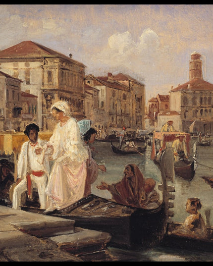 Alighting from a Gondola in Venice