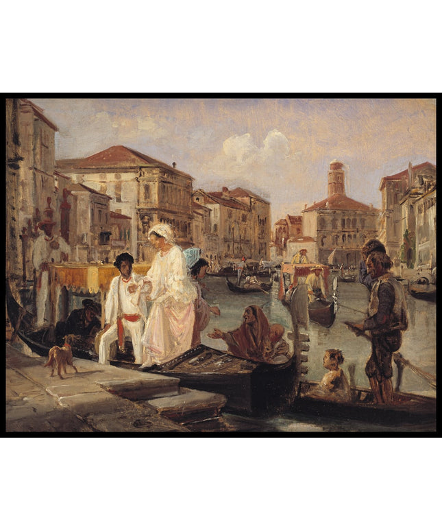 Alighting from a Gondola in Venice