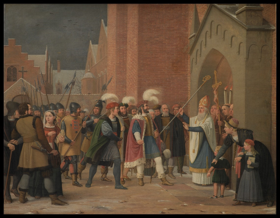 Svend Estridsen et l'évêque Vilhelm
