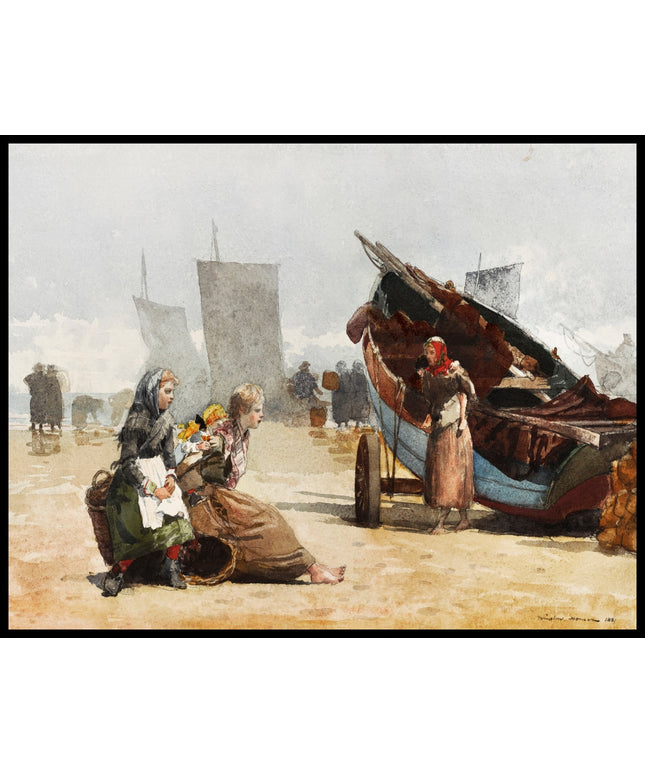 Beach Scene Cullercoats