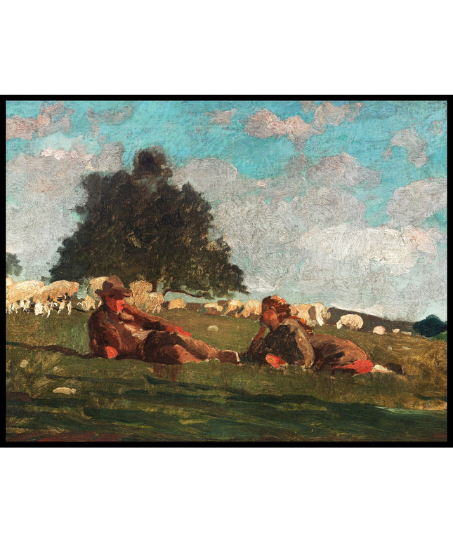 Boy And Girl In A Field