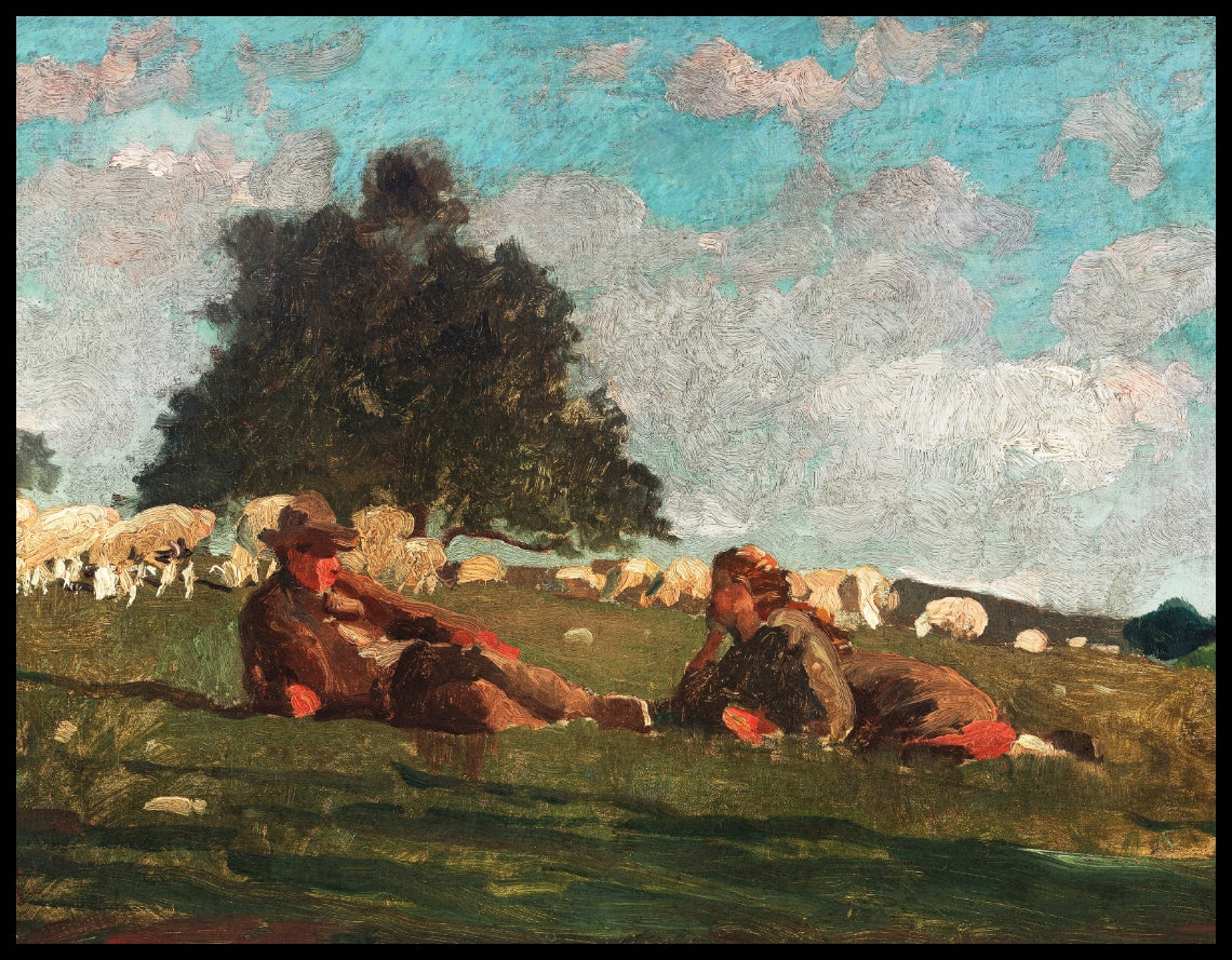 Boy And Girl In A Field