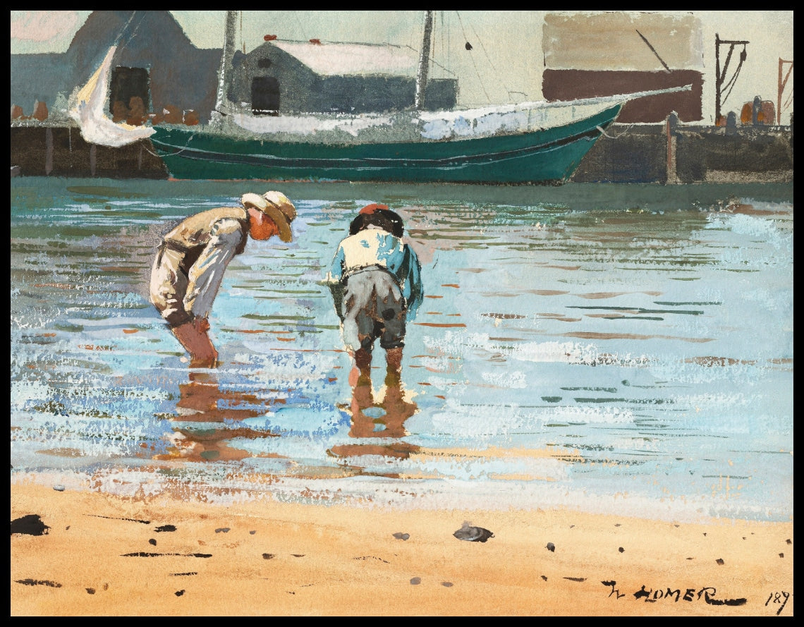 Boys Wading