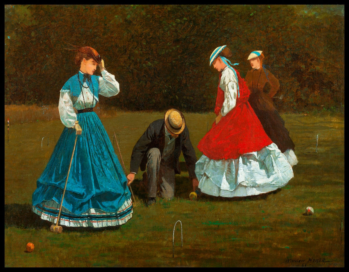 Scène de croquet