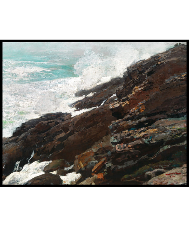 High Cliff Coast Of Maine