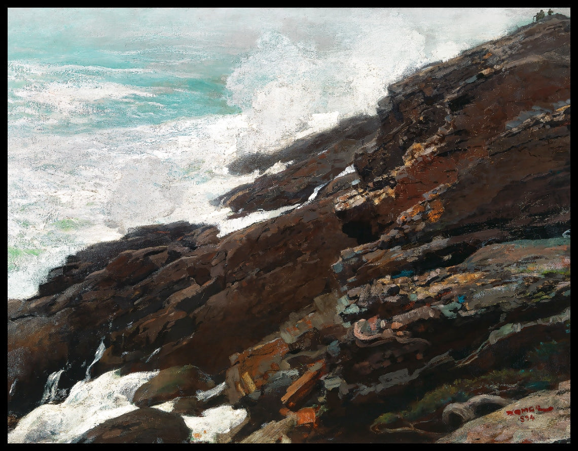 High Cliff Coast Of Maine