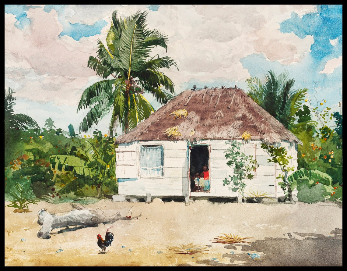 Native Hut At Nassau