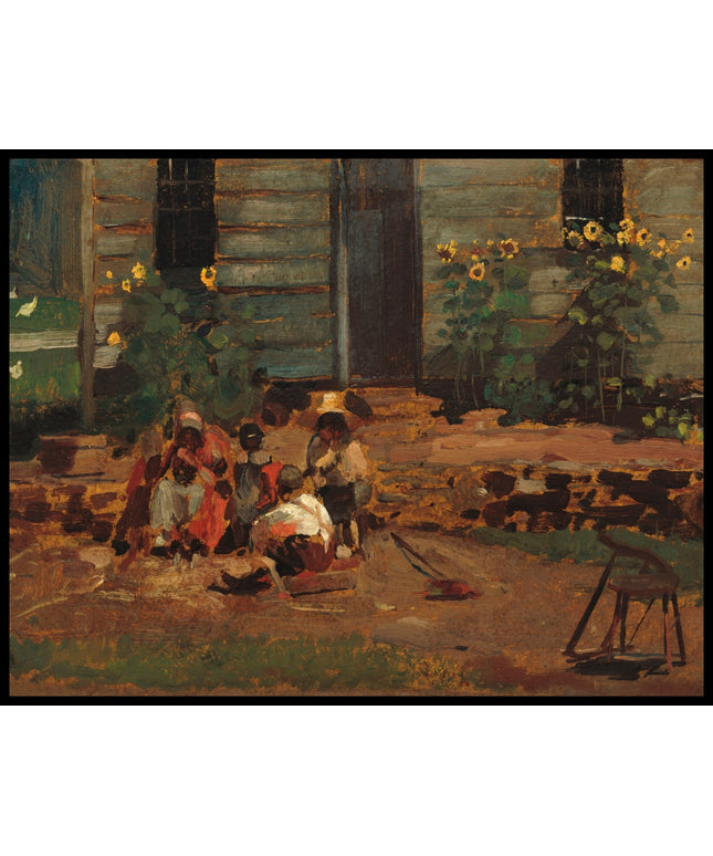 Sketch Of A Cottage Yard