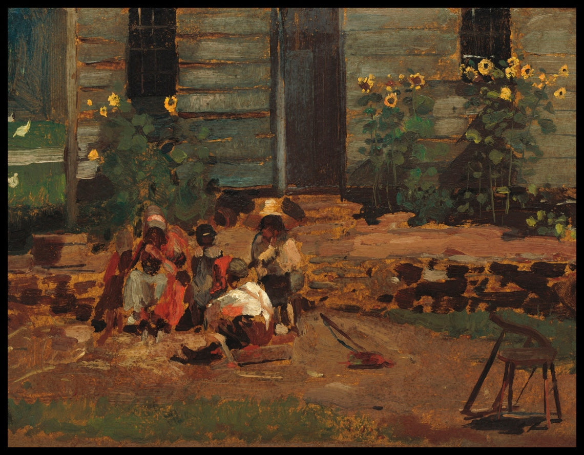Esquisse d'une cour de cottage