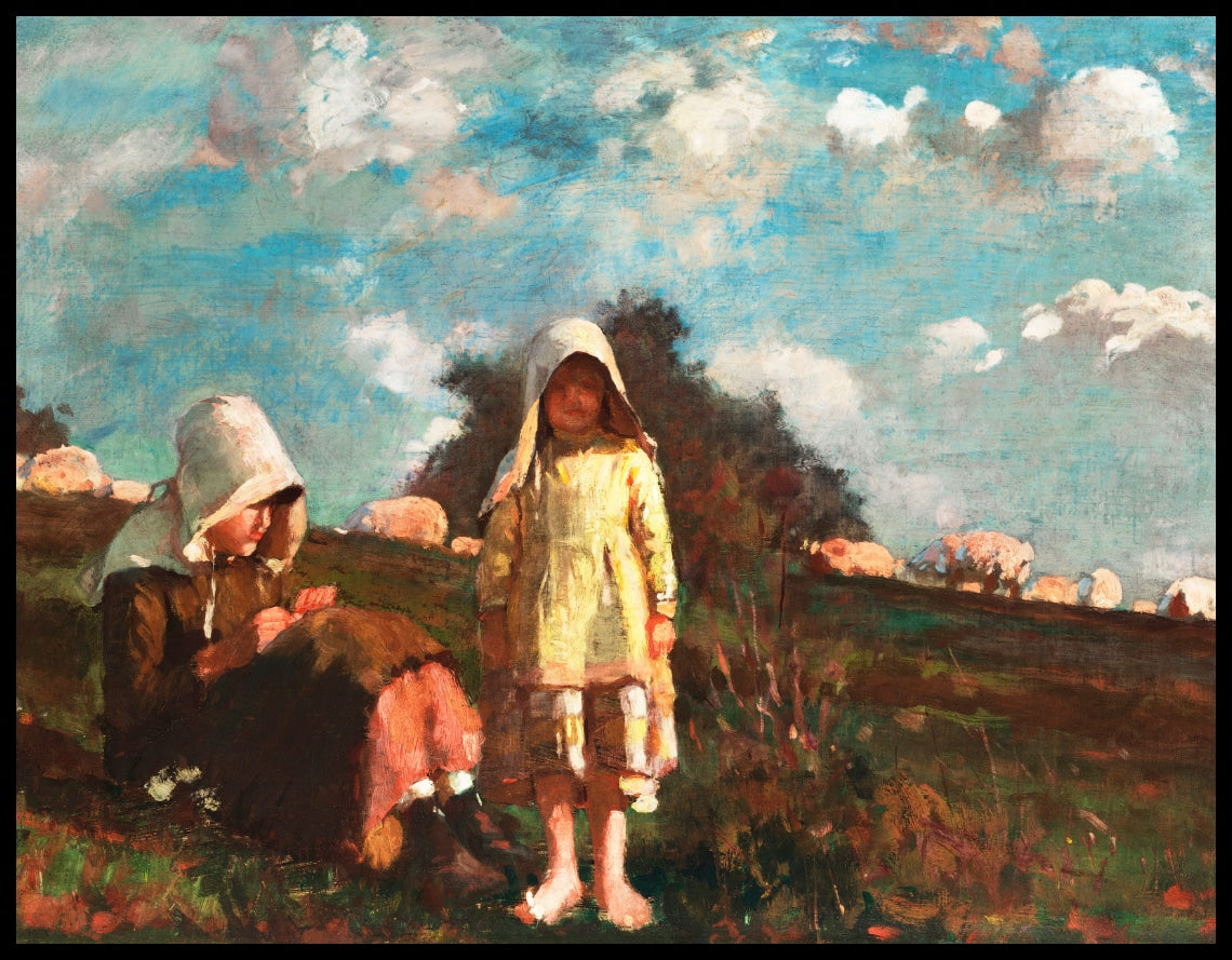 Filles avec des bonnets de soleil
