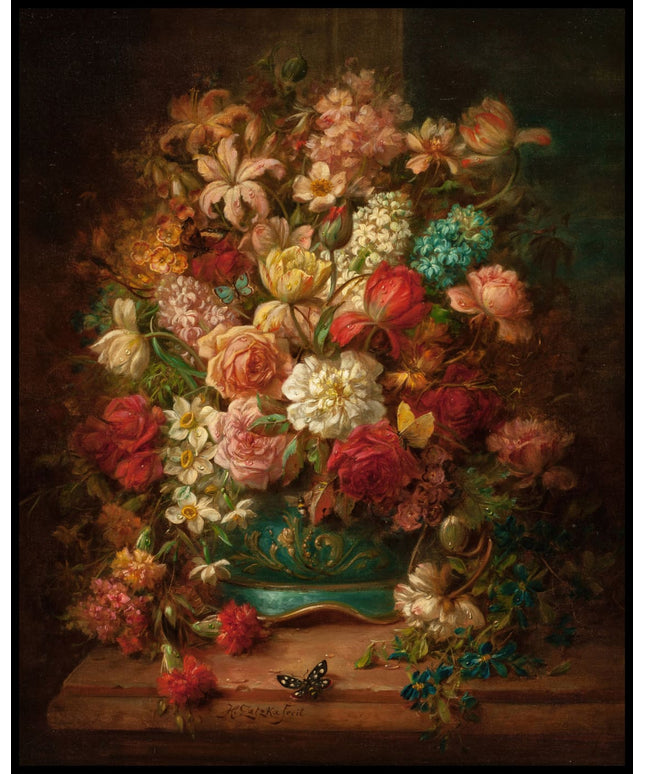 Still Life with Flowers and Butterflies