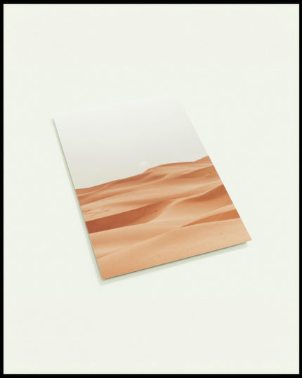 Eine Postkarte von den weichen, geschwungenen Sanddünen der Sahara.