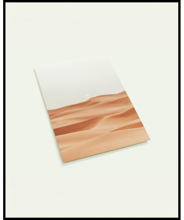 Eine Postkarte von den weichen, geschwungenen Sanddünen der Sahara.