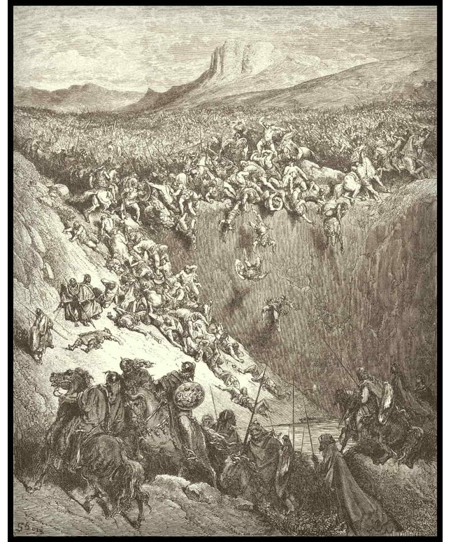 Samson destroys the philistines with an ass jawbone