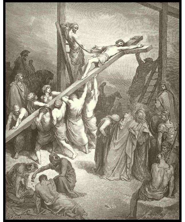 The cross is lifted up