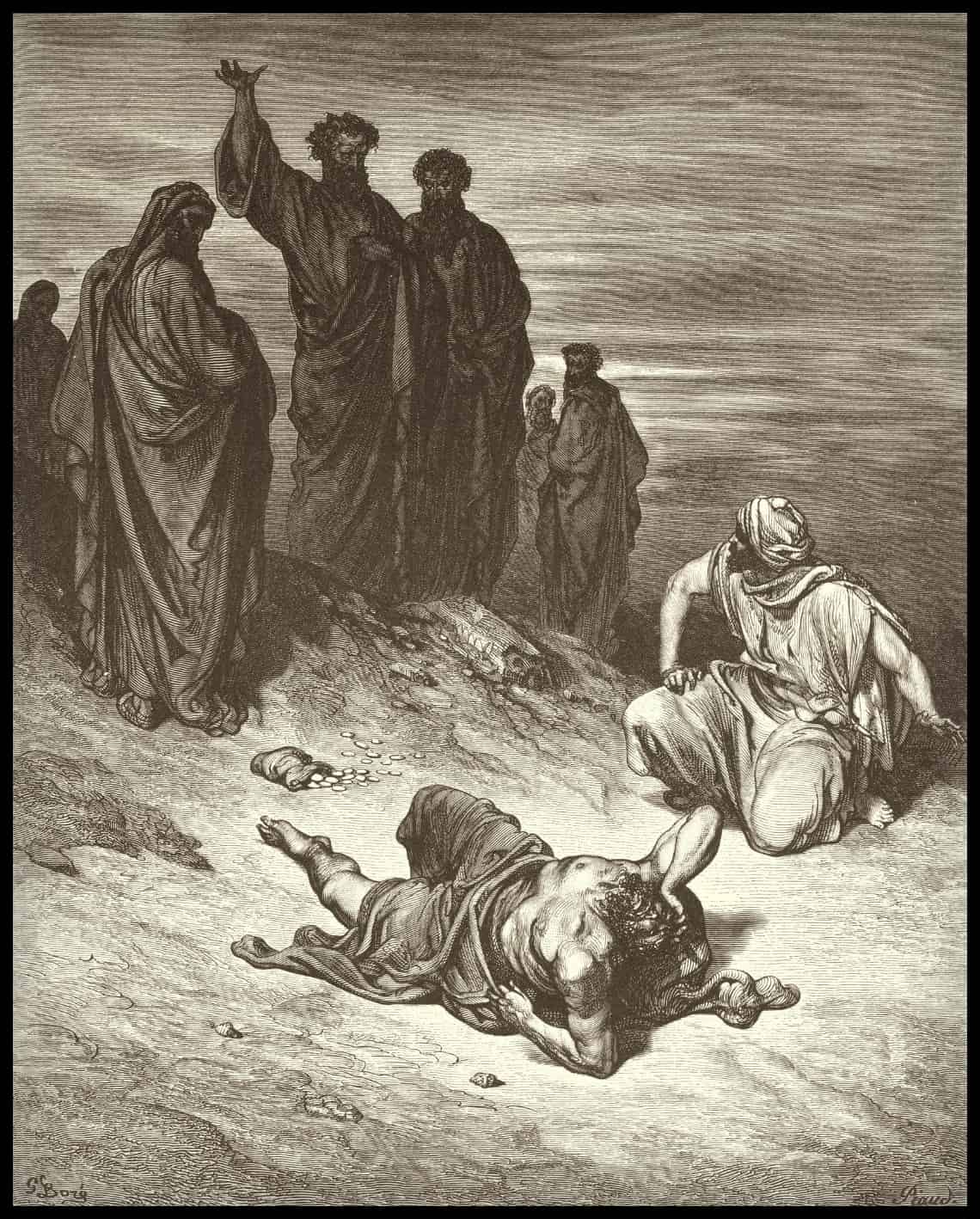 La mort d'ananias