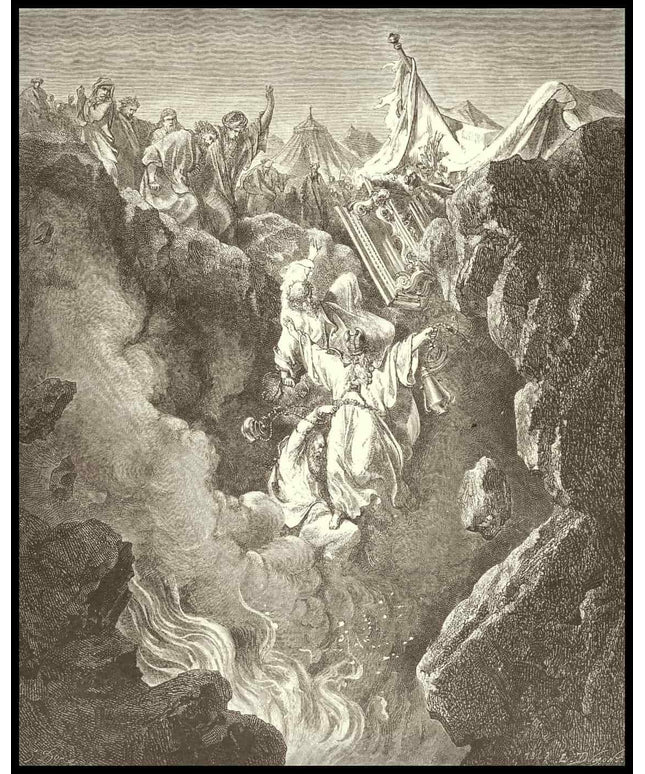 The death of korah dathan and abiram