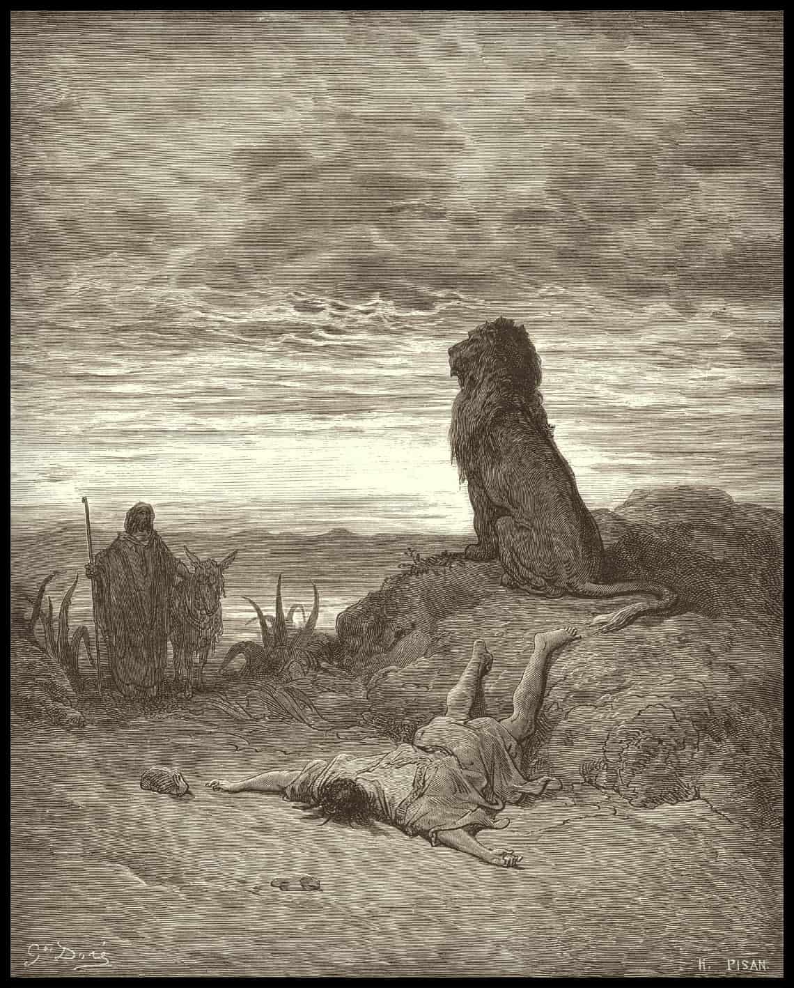 Le prophète désobéissant est tué par un lion