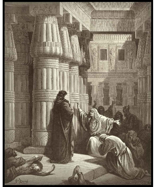 The egyptians ask moses to depart