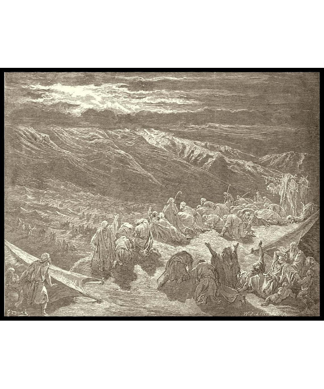 The giving of the law on mount sinai