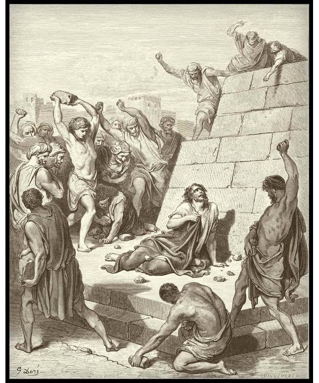 The martyrdom of saint stephen