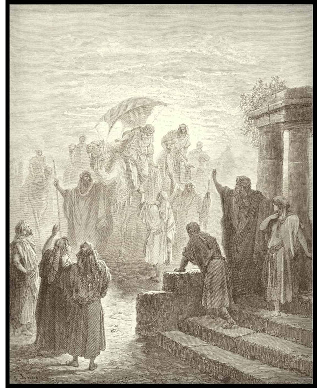 The meeting of isaac and rebekah