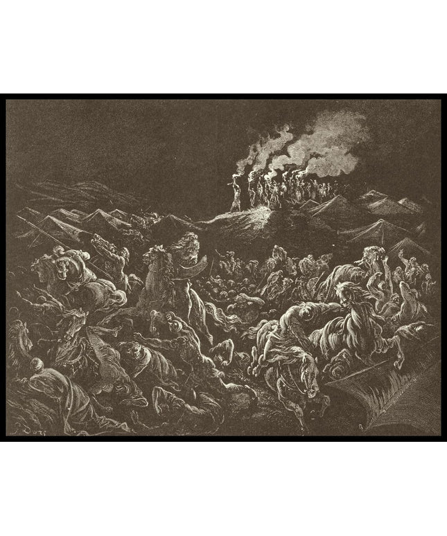 The midianites are routed