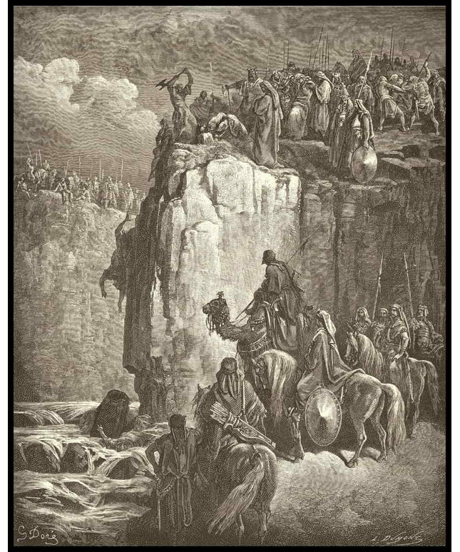 The prophets of baal are slaughtered