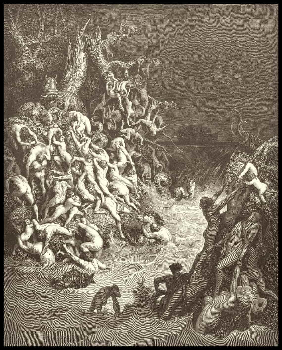 Le monde est détruit par l'eau