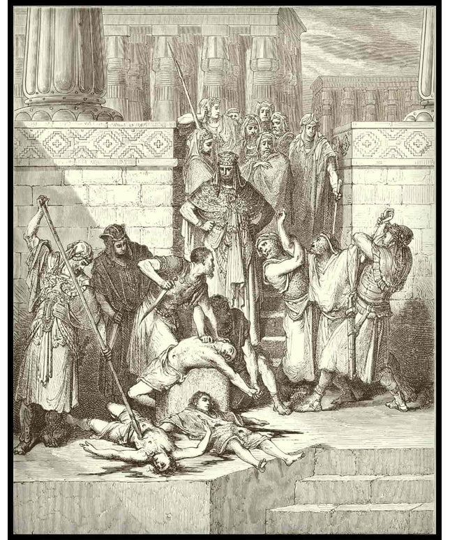 Zedekiahs sons are slaughtered before his eyes